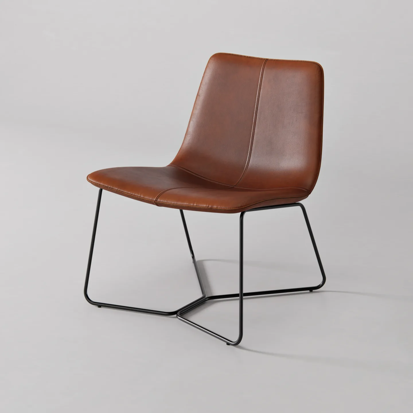 3D produktvisualisering studiostol vit